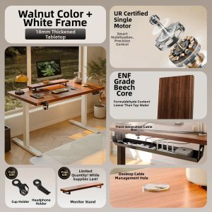 Electric Adjustable Wooden Desk
