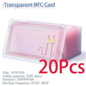 Transparent NFC Card Blank NFC Tags NFC Programmable Rewritable NFC 215 Tags NFC Clear Card Compatible With for Amiibo