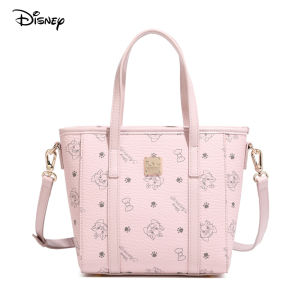 Disney Official Authentic Mickey Collection Small Fashion Tote Bag Pink Brown apricot Tote Bag