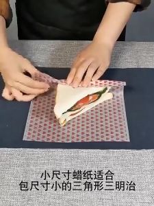 Wax Paper Motif Food Wrapping Kertas Burger Nasi Alas Bento Box/Kertas Bento/ Alas Bento