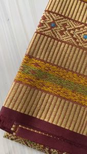 Set Kain dan Selendang Songket Thailand Variasi Merah Ati