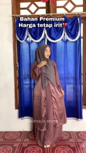 Baju Couple Pasangan Kekinian Gamis Lebaran Terbaru 2025 Silmi Mawaddah Family