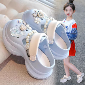 Princess Design Girls Clog Shoes Soft Bottom Anti-slip