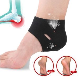 Okdeals 1 đôi vớ gót chân sửa chữa nứt nẻ hở ngón chân thoáng khí