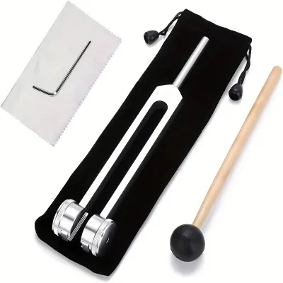 128 Hz Tuning Fork Set Weighted Bio-Acoustic Tuning Fork for Healing ChakraSound TherapyReliever Stress