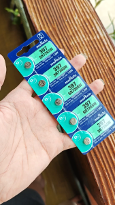 (1 Lembar isi 5 Biji) Baterai jam tangan Murata 397 SR726SW Silver Oxide 1.55V