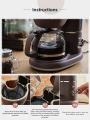 「China Plug」Bear | Mini Automatic Drip Coffee Maker with Tea Pot Function. 