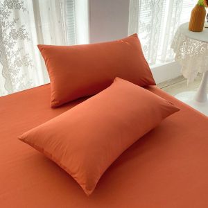 Cặp Vỏ Gối Bằng Vải Cotton Polyester Jacquard Màu Trơn 48x74cm Phong Cách Khách Sạn Thời Trang Tại Nhà Không Bao Gồm Lõi Gối