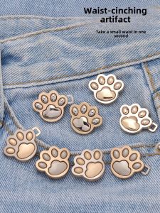 Detachable Cat Claw Waist Cinch Buckle Adjustable Fixed Pin Fastening Tighten Jeans Waistband Original Design Fashion Accessory