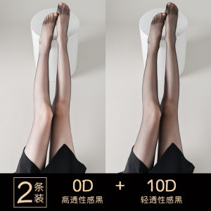 สีดำ ถุงน่องบางเฉียบ ผ้าไหม ผู้หญิง ฤดูใบไม้ผลิ ฤดูใบไม้ร่วง ฤดูร้อน เซ็กซี่ ถุงน่องปรับรูปร่างขา ไนลอนเคลือบเงาแบบไม่มีรอยต่อ สแปนเด็กซ์ Blend