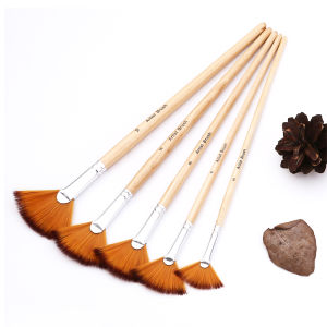 Nylon Fan Pen Gouache Pen Acrylic Broad Brush Comprising a Row of Penshaped Brushes Wood Grain Pen Watercolor Painting Pen Set Writing Brush Oil Painting Brush Professional Painting