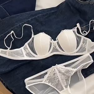 L1. Áo lót ren có gọng đệm mỏng nâng ngực khuyến rũ áo ngực ren đệm mỏng cao cấp nâng ngực (có sẵn)