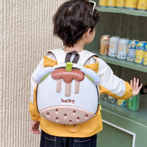 Cute Cartoon Kids Backpack Eggshell Shanzhu Girl Kindergarten Bag Super Light Dual Shoulder Bag for Boys And Girls
