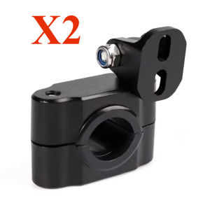 JOYINLED 1/2-Pack Universal Motorcycle Light Mount Kit Adjustable Metal Clamps for Spotlights and Fog Lights