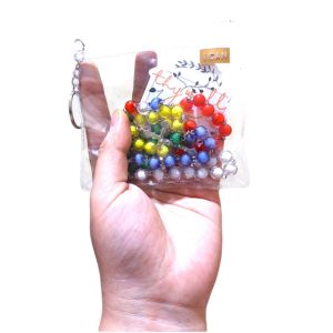 KALUNG ROSARIO TRAVEL POUCH / FREE CUSTOM NAMA GANTUNGAN KUNCI ROSARIO ZIPPER LOCK TRANSPARAN