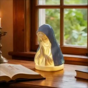Tượng Đức Mẹ Maria Vẽ Tay Có Đèn Đồ Trang Trí Công Giáo Làm Bằng Nhựa Resin Dành Cho Nhà Cửa Nhóm Tuổi 14+