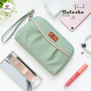 Natasha pouch by Biru Tsabita bahan chocoly / pouch lucu imut dan terbaru harga murah berkualitas