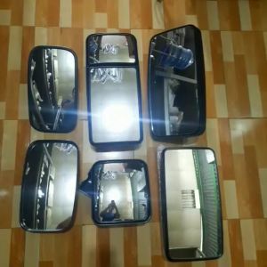 Gương chiếu hậu Hyundai Daewoo xe độ chế. Mã gương SL748B bắt táo chính giữa hình chữ nhật kích thước L330xb180