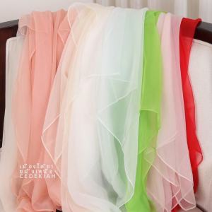 Silk Scarf Womens Long Lightweight Summer Dance Ice Silk Chiffon Shawl Sunshade Shoulder Wrap Pure Color Korean Style Scarf