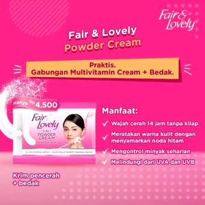 12 pcs Fair & Lovely Cream Pencerah Wajah Sachet satu renceng 12 saset 7.5gr