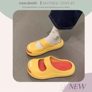 QXshop รองเท้าแฟชั่น รองเท้าแตะ กันลื่น สีสดใส เหมาะกับใส่กลางแจ้ง สําหรับผู้หญิง น่ารัก