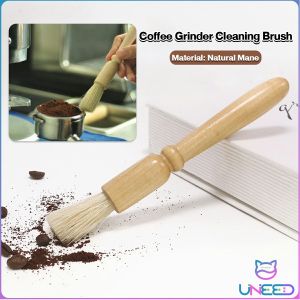 Need. Coffee Grinder Cleaning Brush Wood Handle & Natural Bristles Coffee Tool for Home Kitchen