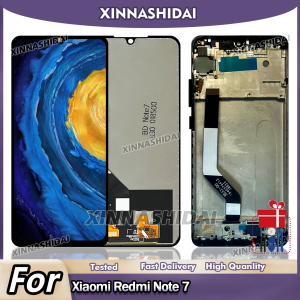 AAA+ LCD Display For Xiaomi Redmi Note 7 LCD Display Touch Screen Replacement With Frame and Battery Cover for M1901F7G