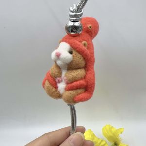 Lulus Wool Felt Animal Pendant Bag Accessory Suitable for Roja Bags SUNA FUJITA Series High-End Hanging Ornament