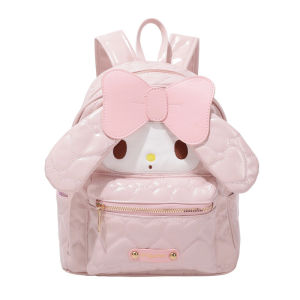 clu High Beauty Bow Backpack Anime Cartoon Simple Leisure Schoolbag Large Capacity Travel Cute Bag ulc