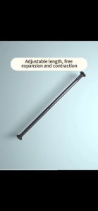 ALLSHOP 25mm Curtain Rod Multifunctional Telescopic Adjustable Shower Bathroom Closet Removable