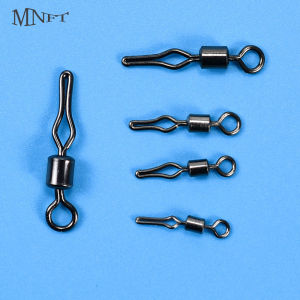 100Pcs Drop Shot Swivels Rolling Swivels Line Clip Connector Sinker Weight Mold Fishing Line Fast Connector Fishing Accessories