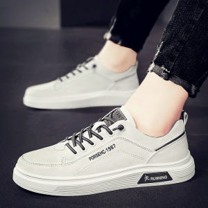 Casual Sport Shoes for Men Winter Anti-Slip Soft Bottom Leisure White Shoes Bean Bean Shoes Trendy Brand Comfortable Sneakers