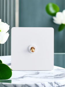 Bộ Ổ Cắm Công Tắc Bằng Đồng Mờ Hanwang Cổ Điển Thiết Kế Tối Giản Không Gian Gia Đình Pháp 86 Công Tắc Đơn