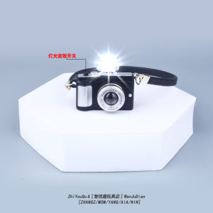 Miniature Glowing Digital Simulation Camera Dollhouse Model Toy Desktop Decoration Toy for Children above 3 Years Old