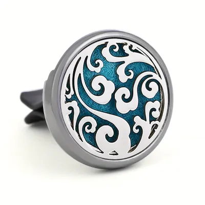 1pc Refillable Car Air Freshener Perfume Diffuser Clip Auto Air Vent Car Interior Car Aromatherapy Diffuser With 10pcs Pads
