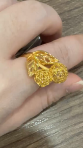 Poh Heng Jewellery 22K Blissful Eternity Ring in Yellow Gold[Price By Weight]