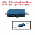 LC to LC Simplex Single Mode Fiber Optic Optical Adapter Coupler Connector for Fiber Optic Cable, LC-LC Simplex Fiber Optic Connector. 