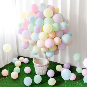 Internet Celebrity Hot Air Balloon Basket Macaron Balloon Proposal Birthday Shop Celebration Modeling Party Decoration Layout Props