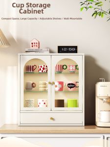 CAIYUNJIA | Luxury Dustproof Cup Storage Rack With Drawer