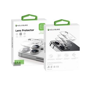 HALOSURE ICIELO Camera Lens Protector For iPhone 16/16 PLUS/16 PRO/16 PRO MAX/15/15 PRO/15 PLUS/15 PRO MAX/14/14 PLUS/14 PRO/14 PRO MAX/11/11 PRO/11 PRO MAX/12/12 PRO MAX/12 PRO/13/13 MINI/13 PRO/13 PRO MAX Series
