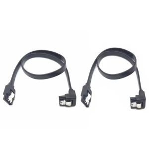 1/2PCS SATA Data Cables Right Angle & Straight SATA Cable III 6Gbps Super Quick Transfer Wire Cord for CD Driver Writer HDD