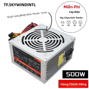 Bộ Nguồn Máy Tính Chơi Game Siêu Yên Tĩnh 500W ATX Với Quạt 12cm Êm Ái Dành Cho Máy Tính Để Bàn Và Khai Thác Tiền Điện Tử Không Chuẩn Mô-đun Điện Áp Vào 90-264V