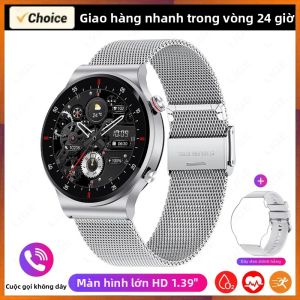 LIGE | LIGE NFC Cuộc Gọi Bluetooth Đồng Hồ Thông Minh Toàn Màn Hình Vòng Đeo Tay Thể Thao Chống Nước Máy Theo Dõi Sức Khỏe ECG Cho iOS Android Đồng Hồ Thông Minh Nam