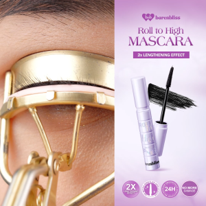 [MUST HAVE] BNB Barenbliss Roll To Volume & Roll To High Mascara 8g Maskara Tahan 24 Jam Volumizing Lengthening Waterproof Smudgeproof Sweatproof Tanpa Gumpal Bulu Mata Panjang Tebal & Lentik Dengan 4X Peptide Vitamin E Jojoba Oil bnb official store
