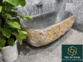 Bồn tắm đá cuội nguyên khối Tâm An Stone. 