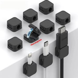 Non-magnetic Strong Cable Clips Adjustable Cord Holder | Adhesive Under Desk Mgmt Organizer for Home Office Car Wall Desktop