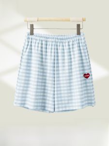 MiiOW | Quần short ngủ cotton nguyên chất cho nữ mùa hè Quần short cotton thoáng khí chống ánh sáng Quần dài đến giữa bắp chân Quần áo mặc nhà thường ngày