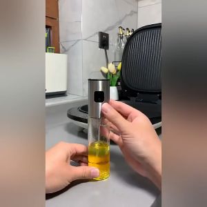 Kitchen Oil Spray Bottle Spray Transparent Vinegar Bottle Dispenser Fuel Injector BBQ Sprayer 100ml