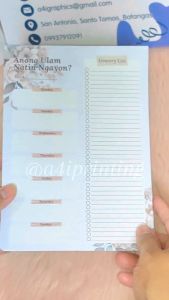 A4i Meal Planner with Tear-off Grocery List Weekly Meal Plan Notepad A5