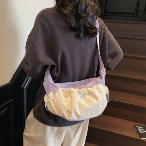 Childrens Korean Style Dumpling Tote Bag Casual Shoulder Bag Travel Fashionable Multi-Functional Girls Bag 2025 New Model